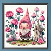 5D DIY Full Square Drill Diamond Painting Gnome Kit Home Decor Art Craft 35x35cm