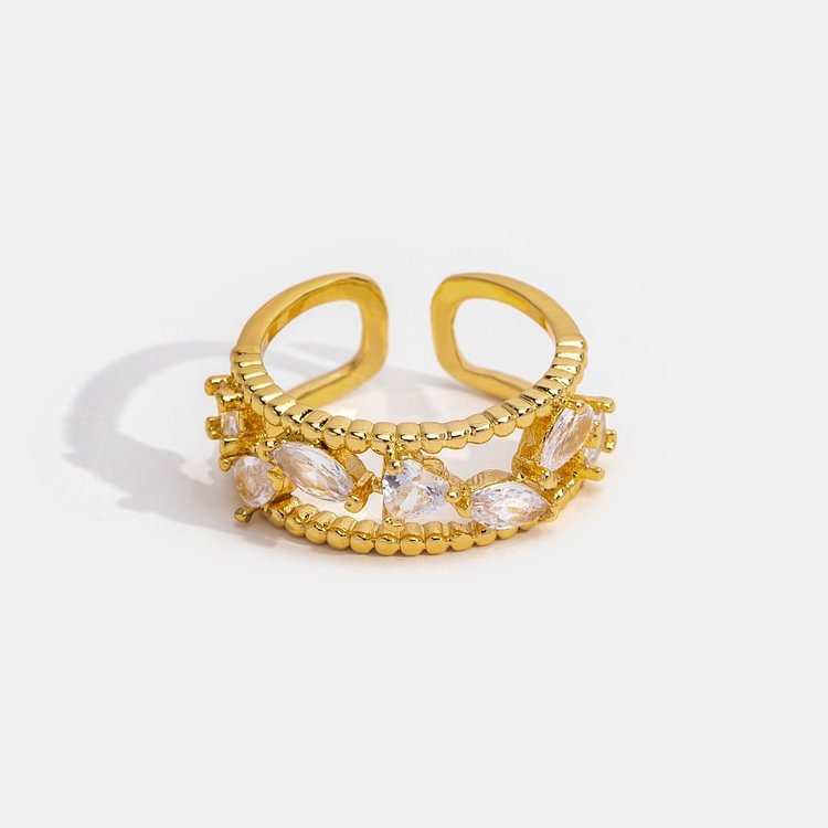 Athena Crystal Layered Ring