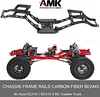 AMK RC Frame Chassis Kit for 1/10 RC Rock Crawle, Gen2 Carbon Fiber LCG Chassis Rails Kit, 72g Lightweight Thickened Cheater Rigs Frame Rails for 1/10 RC Rock Crawler Axial SCX10 (Gen2 LCG Chassis Kit)