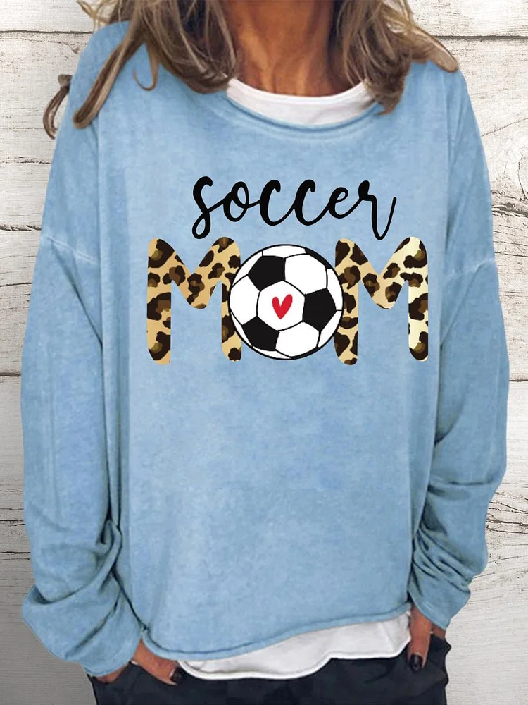 football Women Loose Sweatshirt-Annaletters