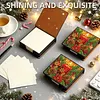 Christmas Candle DIY PU Diamond Painting Note Box with 160 Papers Memo Box