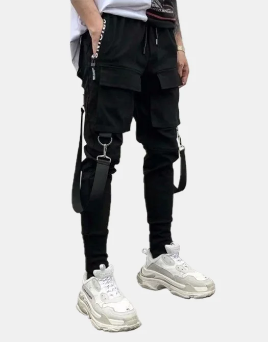 Goth Punk Techwear Dark Street Trend Cargo Pants