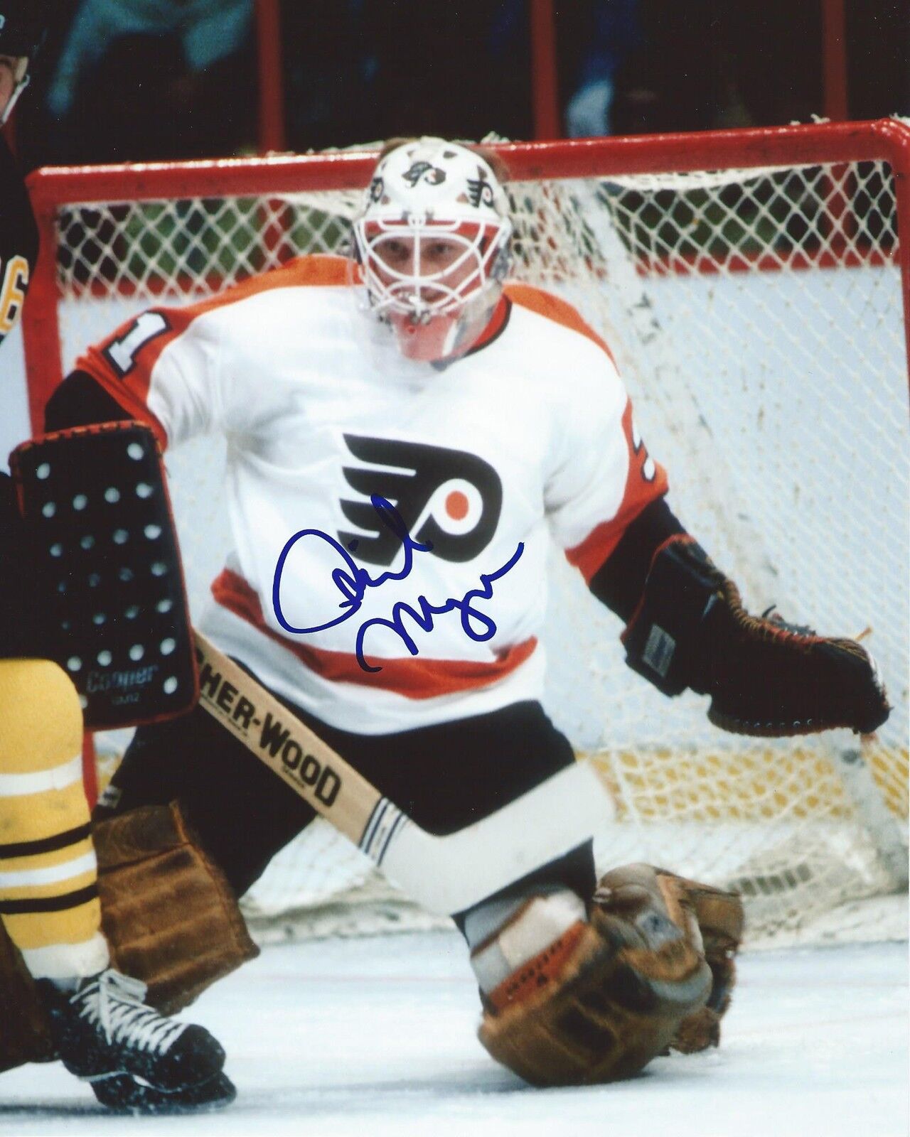 Phil Myre Signed 8×10 Photo Poster painting Philadelphia Flyers Autographed COA