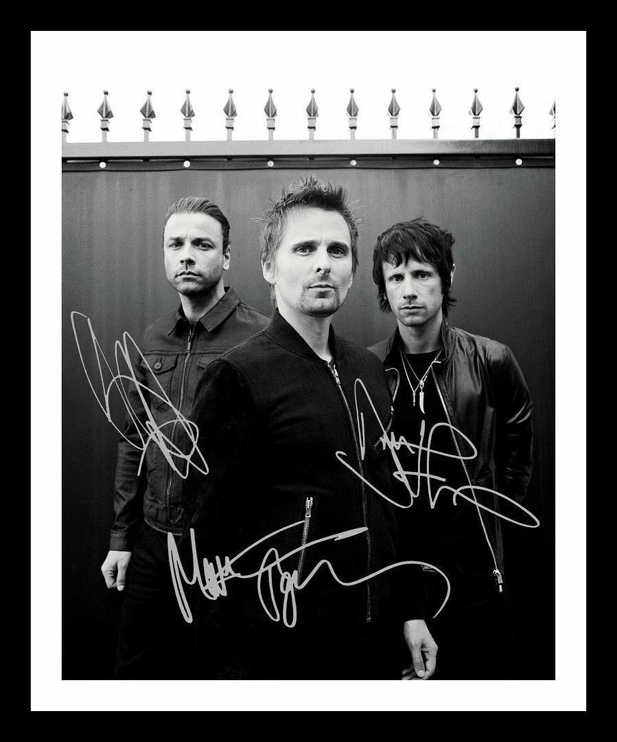 Muse Autograph Signed & Framed Photo Poster painting