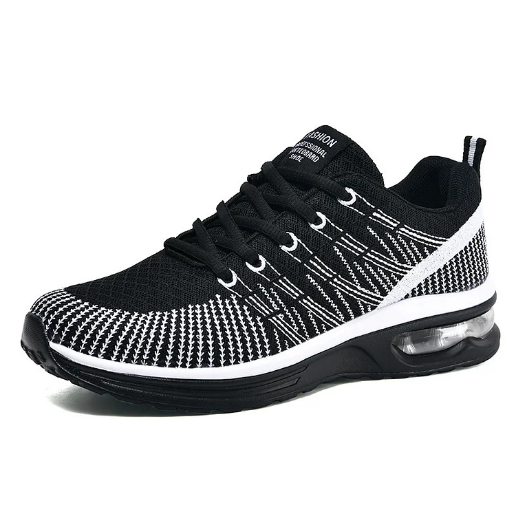 Sale |All black UK 6\Rose Red UK 5| Women Light Mesh Breathable Slip-on Air Cushion Orthopedic Sneaker Shoes shopify Stunahome.com