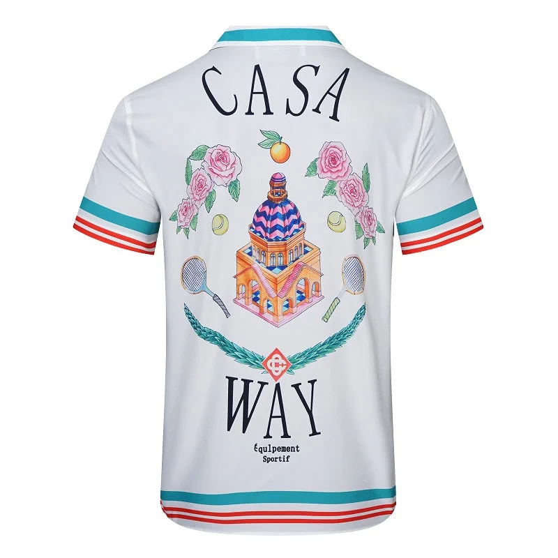 Casablanca 2023SS New Product Silk Short Sleeve Shirt