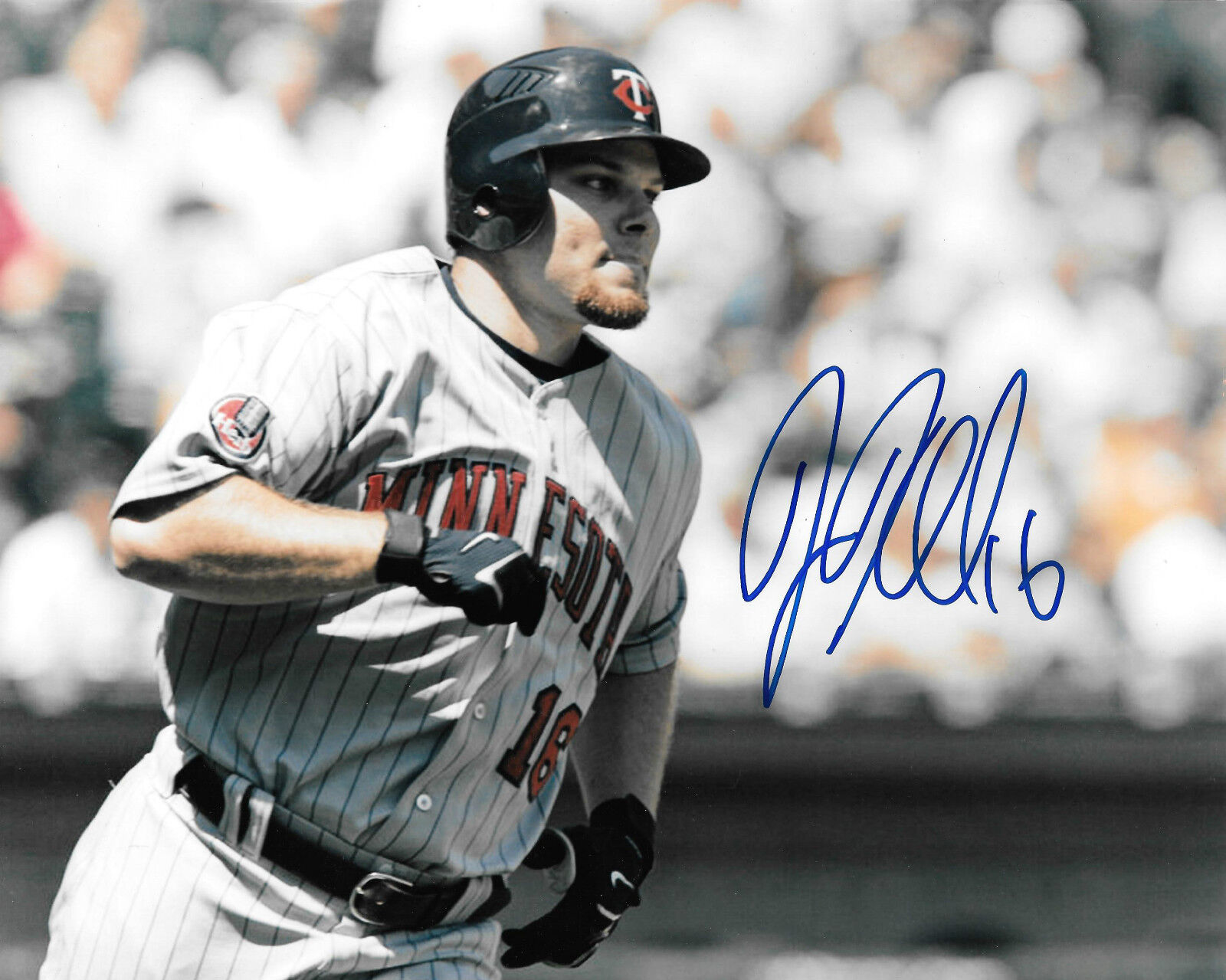 Jason Kubel * MINNESOTA TWINS * Signed 8x10 Photo Poster painting K2 COA GFA