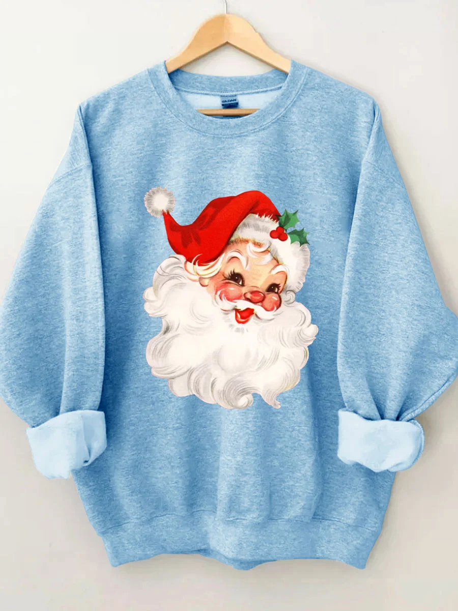 Retro Christmas Santa Sweatshirt