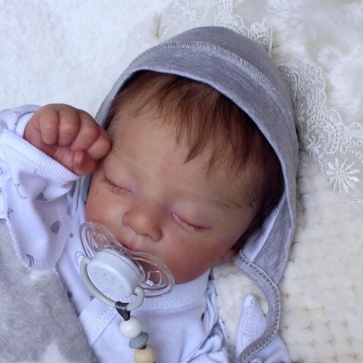  Reborn Baby Doll Boy Martin 17" Cute Lifelike Handmade Sleeping Baby Doll - Reborndollsshop®-Reborndollsshop®