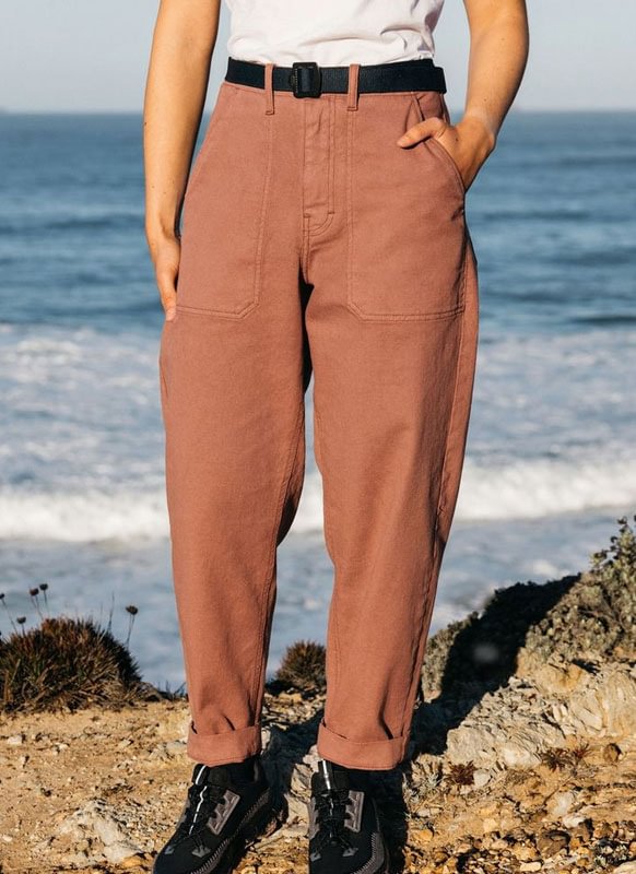 Outdoor solid colour climbing vintage women's pants
