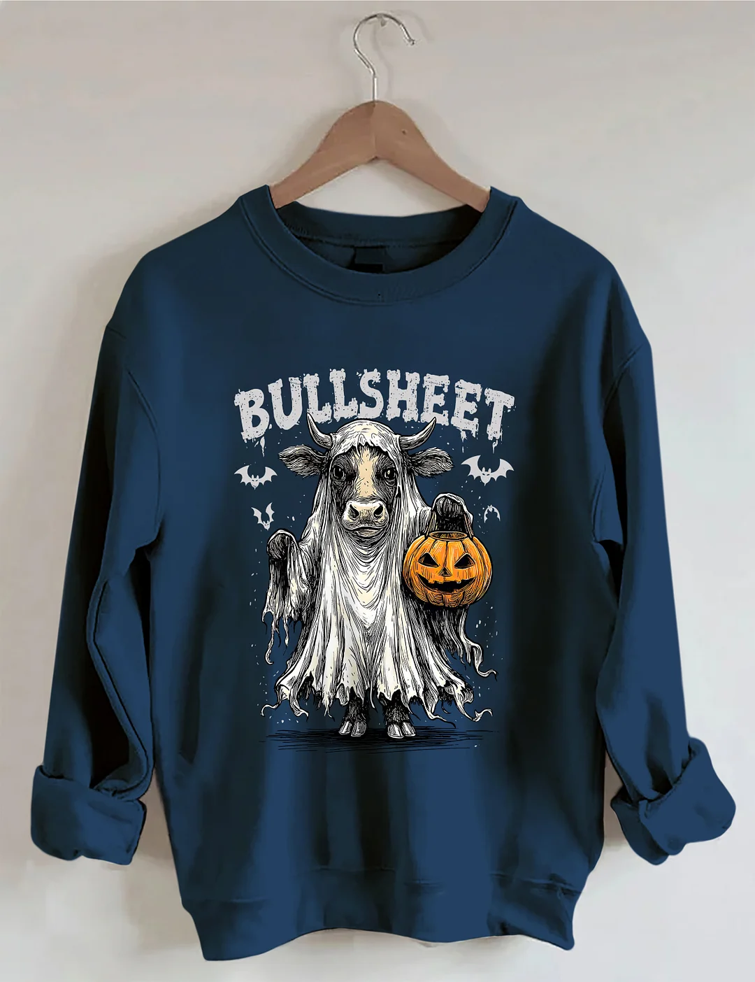 Retro Bullsheet Halloween Sweatshirt