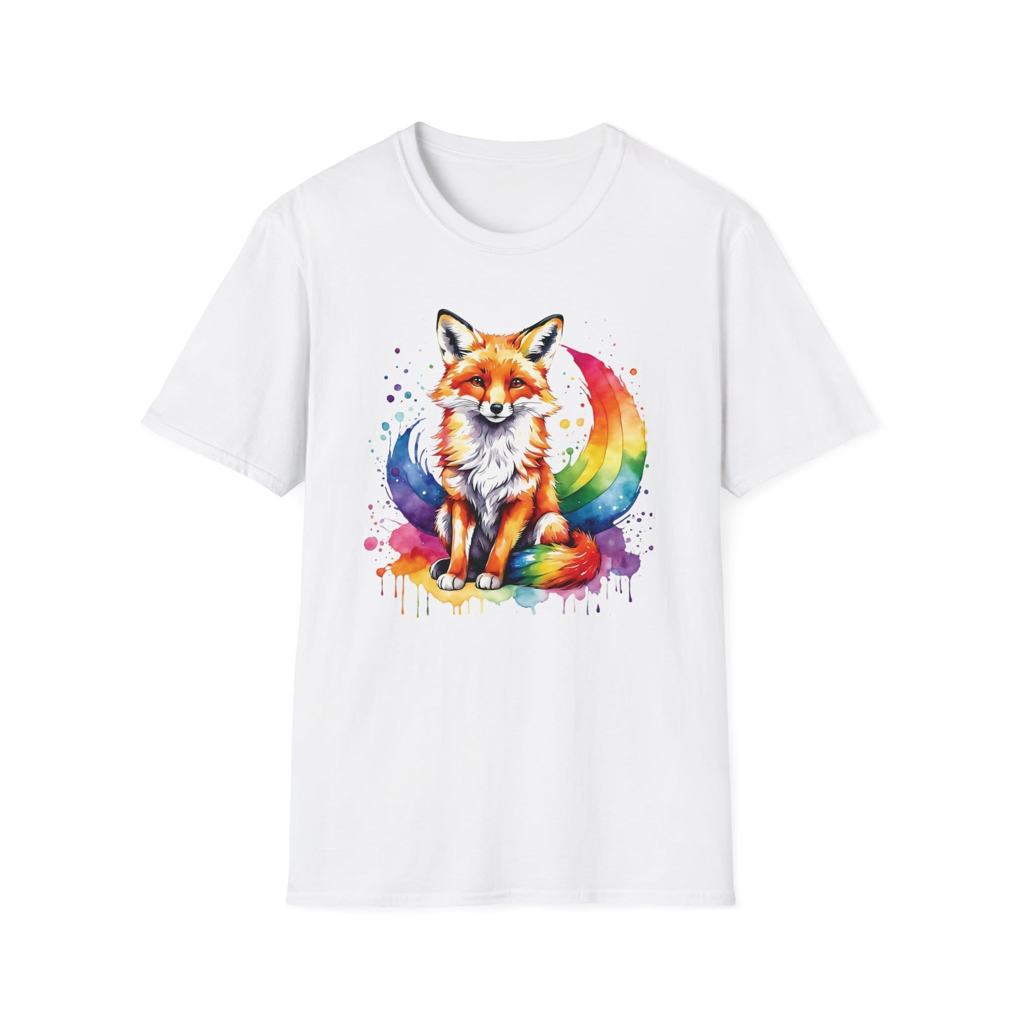 LGBTQ rainbow pride t-shirt fox