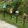 Outdoor Solar Garden Lights, Solar LED Mushroom House Lights, Waterproof Resin Garden Decorative Lighting Lights, Suitable for Landscape Camping Yard Lawn Yard Pathway Porch Backyard Decoration