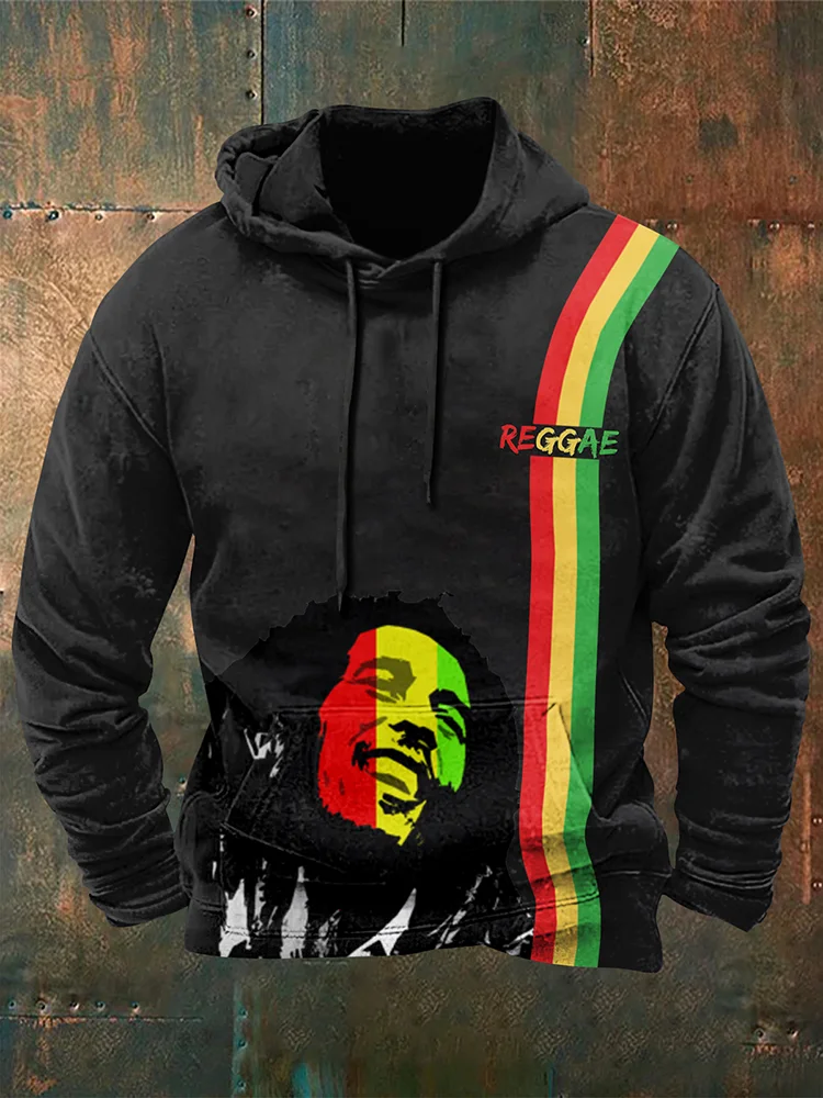Men's Reggae Art Hooded Sweatshirt