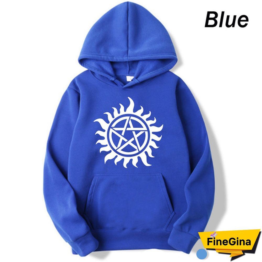 New Men/Women Autumn/Winter Printed Long Sleeve Solid Color Sweatshirt Hooded Pullover Plus Size
