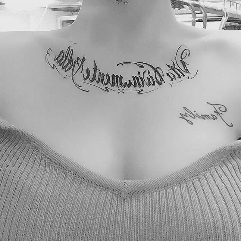 Waterproof Temporary Tattoo Sticker keep calm English Letters Words Tatto Stickers Flash Tatoo Fake Tattoos For Men Women