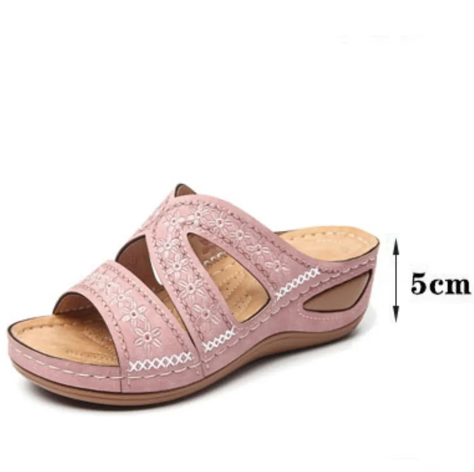 Women's Thick Platform Lightweight Arch Support Easy Wearing Slipper Sandals