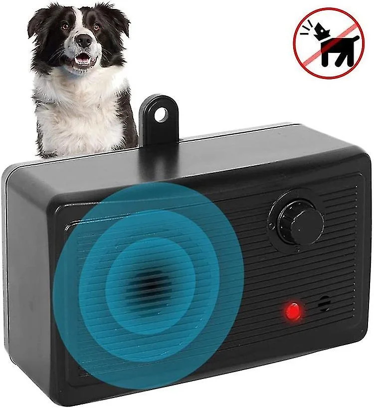 Outdoor Ultrasonic Bark Control - No Barking Deterrent For All Dog Sizes1pcs-black