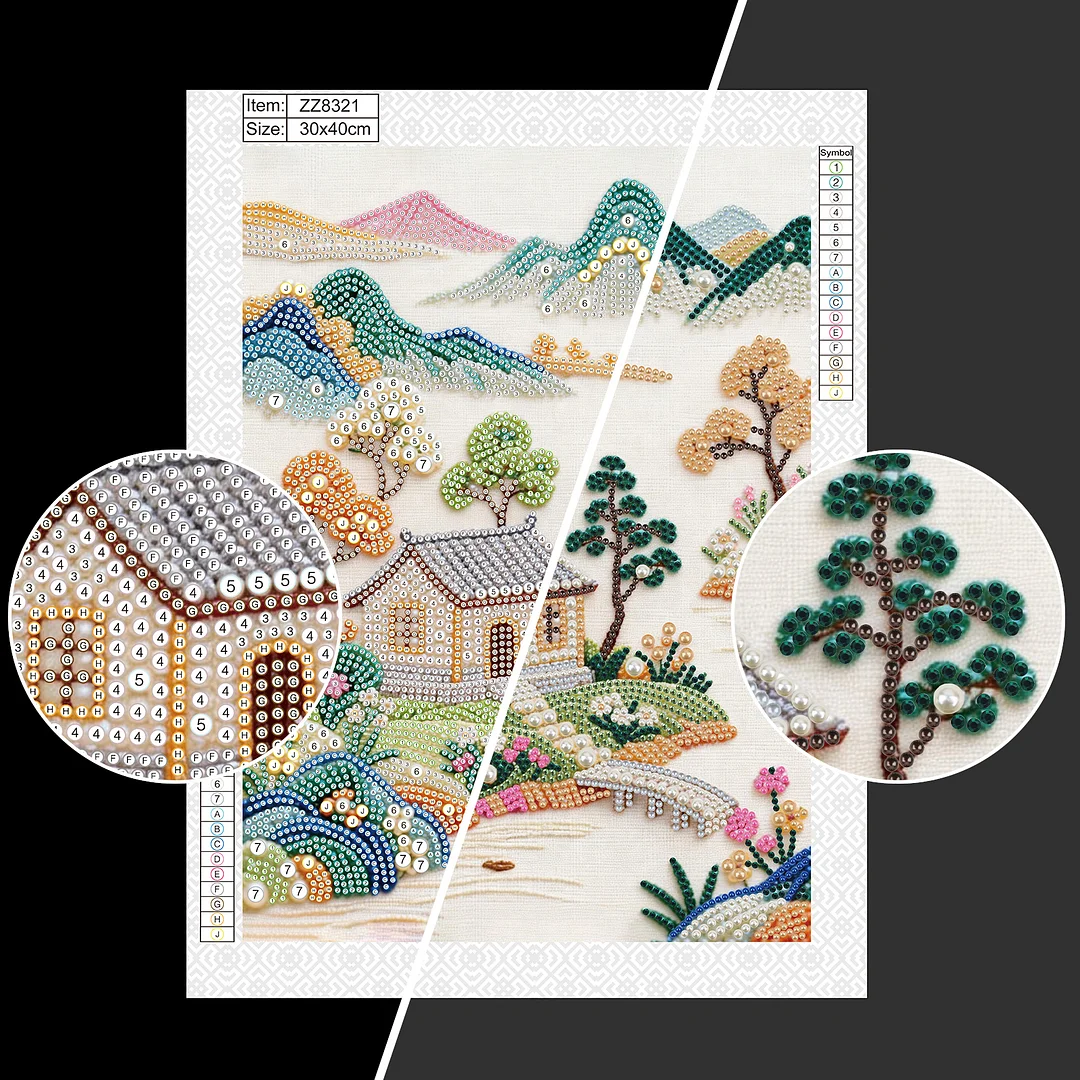 Diamond Painting - Partial Special Shaped Drill - Mountain Cottage(Canvas|30x40cm)