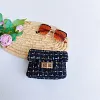 Toddler/kids Girl Sweet Style Linen and Cotton Crossbody Chain Bags