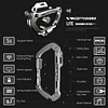 Outdoor Multifunctional EDC Portable Gadget Combination Keychain Ring Mountaineering Buckle D-Type Quick Hang