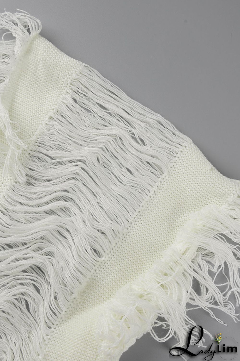 Black Fashion Casual Solid Tassel Patchwork Cardigan Outerwear