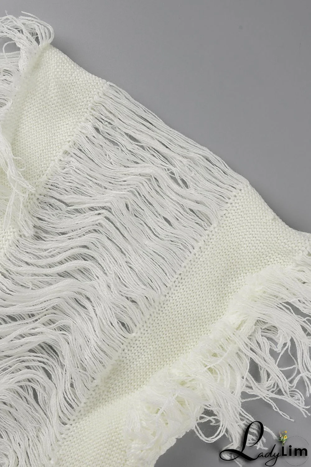 Black Fashion Casual Solid Tassel Patchwork Cardigan Outerwear