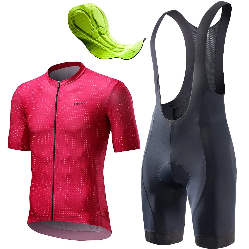 Uveng Cycling Bib Shorts Jersey Set Men Bike Wear Summer Mountain Bike MTB Clothing Padded Tight For Bicycle Quick Dry Ciclismo