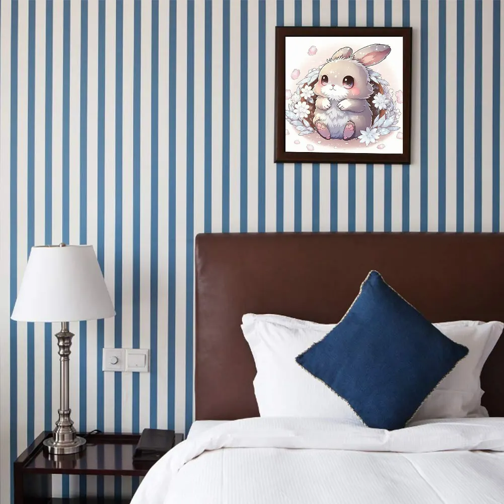 Full Round Diamond Painting 30*30cm - Rabbit