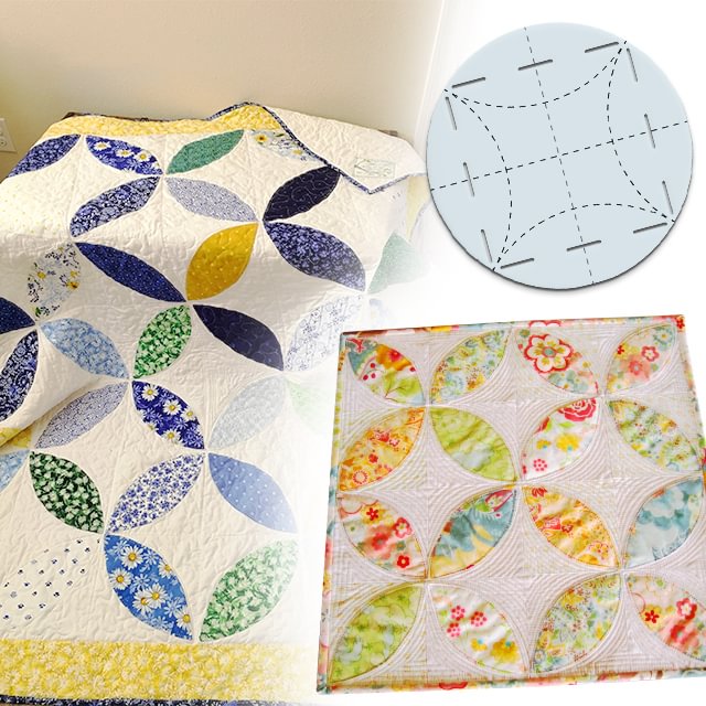 Round 2 in 1 Quilting Template With Tutorial