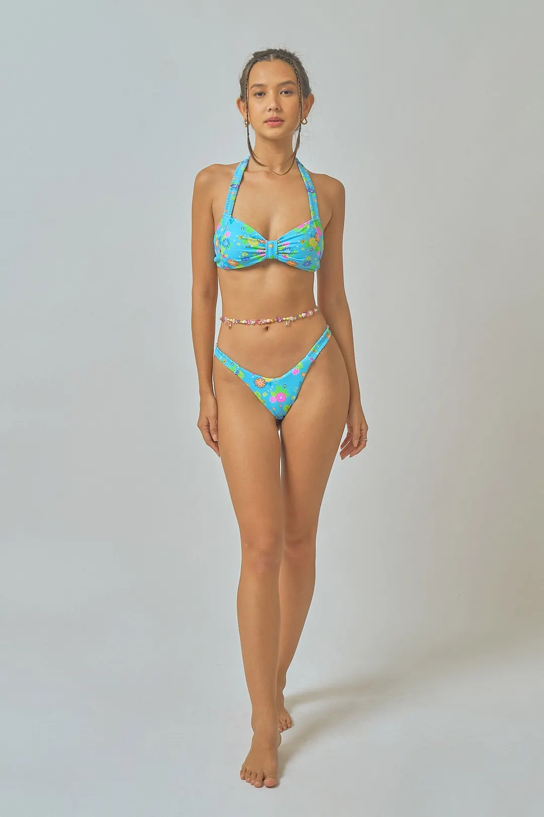 Courtney Bow Front Top / Blue Daiquiri FINAL SALE