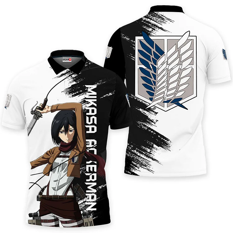 Mikasa Ackerman Polo Shirts