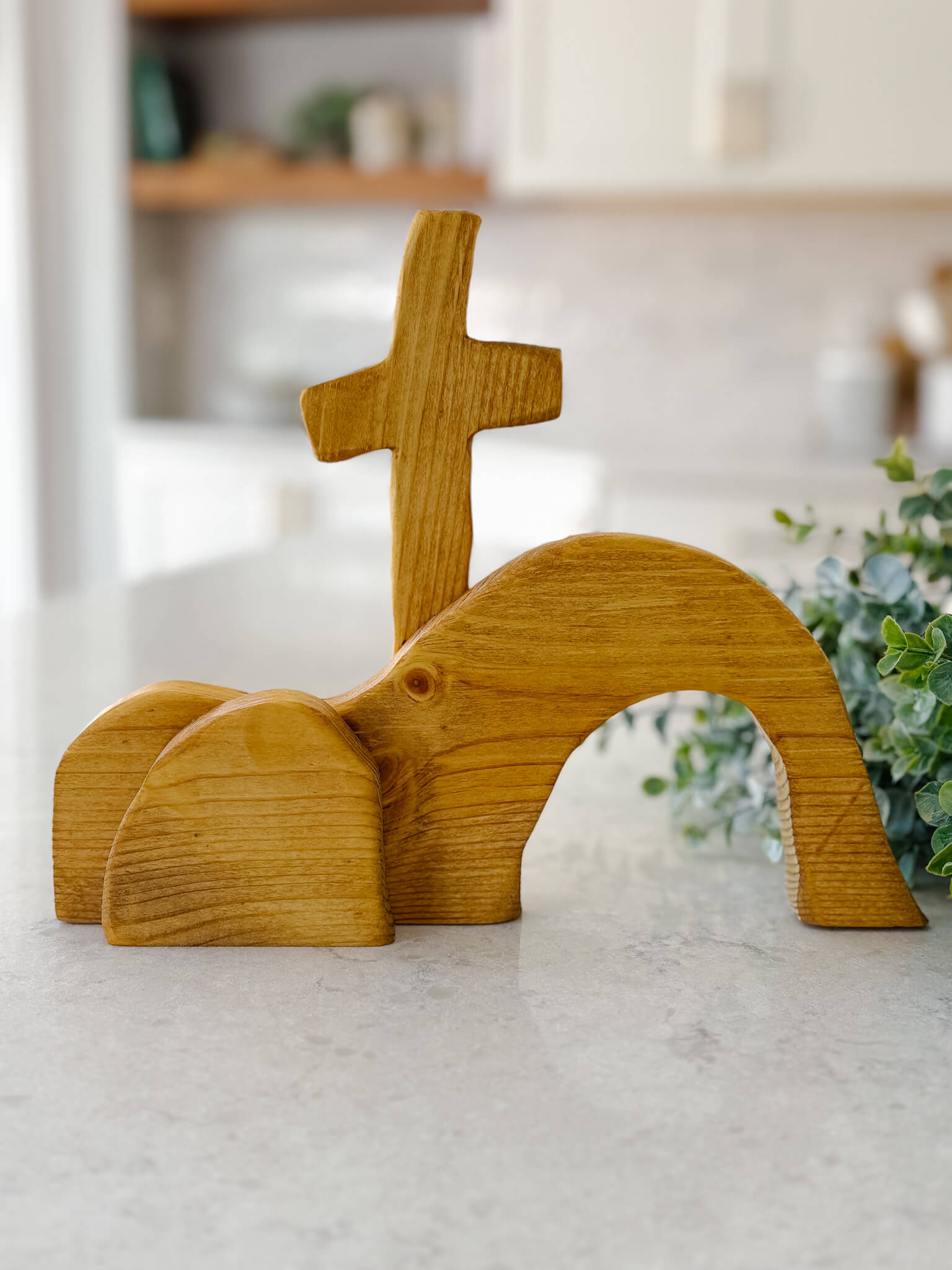 He Lives Wood Decor - Tabletop