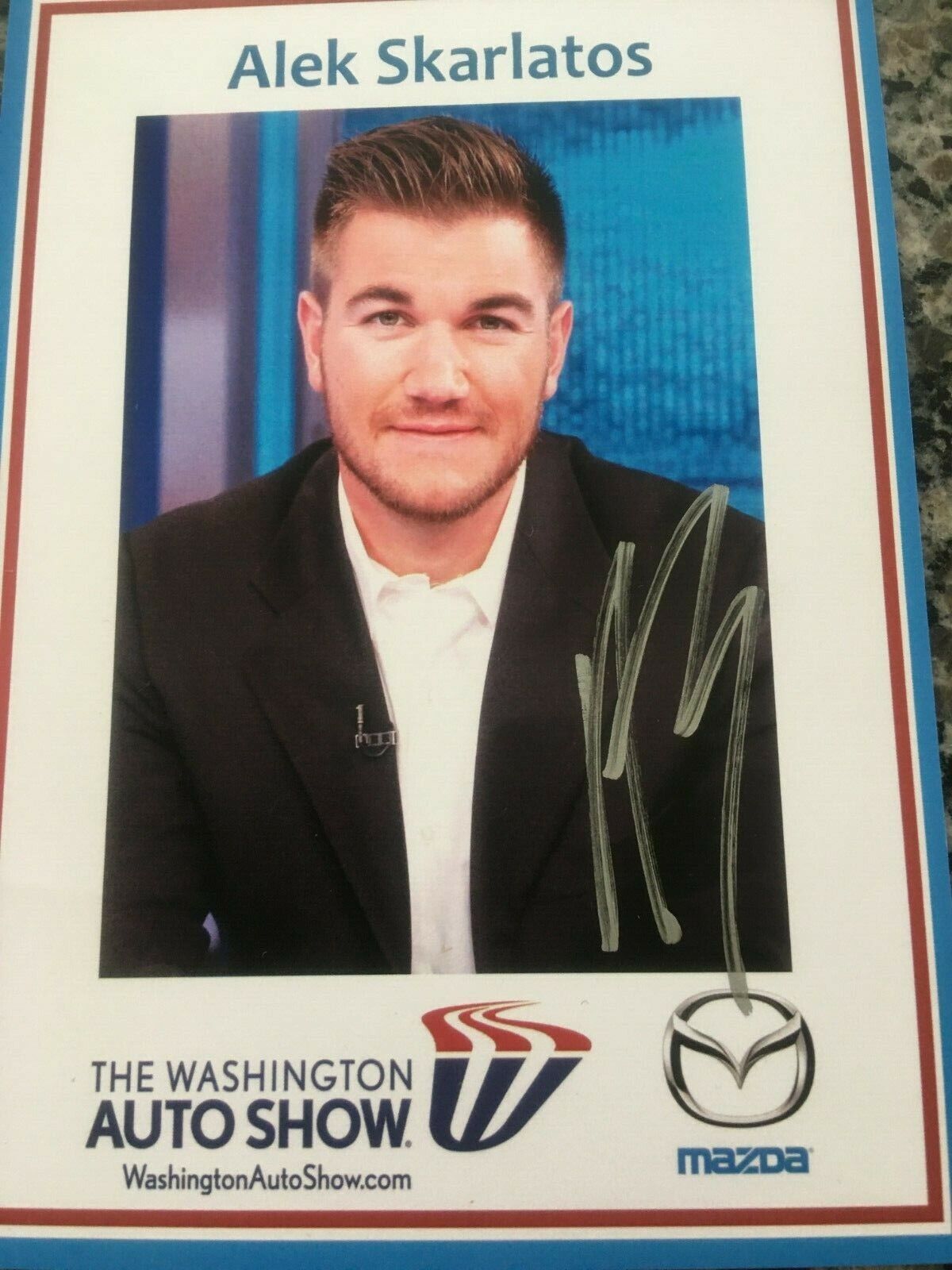 ALEK SKARLATOS US ARMY NATIONAL GUARD-THE 15:17 TO PARIS RESCUER SIGNED Photo Poster painting