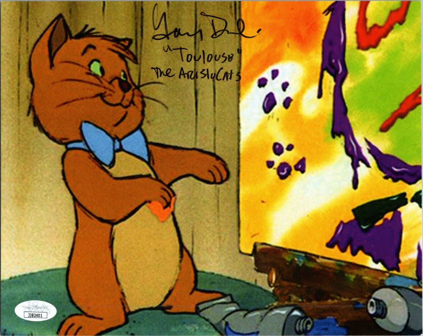 GARY DUBIN Authentic Hand-Signed The AristoCats ~Toulouse