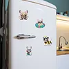 4PCS 2D/Flat Acrylic DIY Diamond Art Fridge Magnet Kit French Bulldog Design DIY Art Fridge Magnet Refrigerator Sticker Magnetic Diamond Art Decor Refrigerator Mailbox Home Decoration DIY Crafts