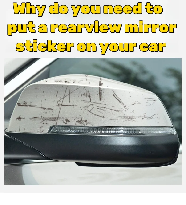 Personalized car label stickers waterproof and scratch-proof rearview mirror stickers