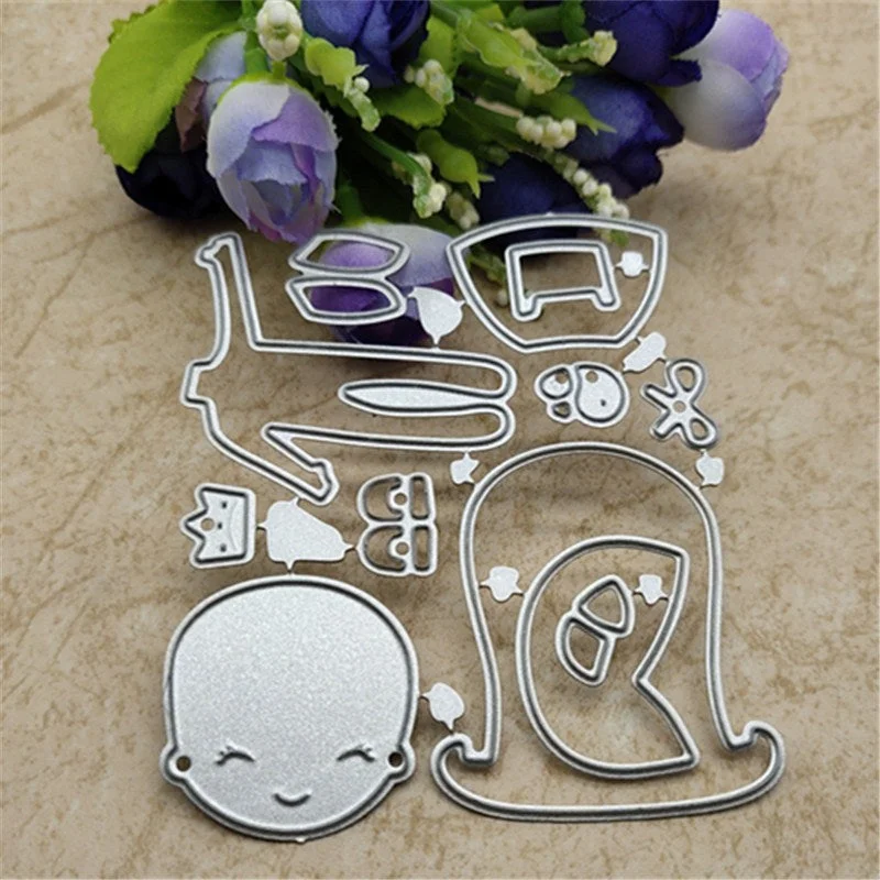 Build up girl Metal Cutting Dies Stencils for DIY Scrapbooking Photo Album Embossing Folder Paper Crafts Template