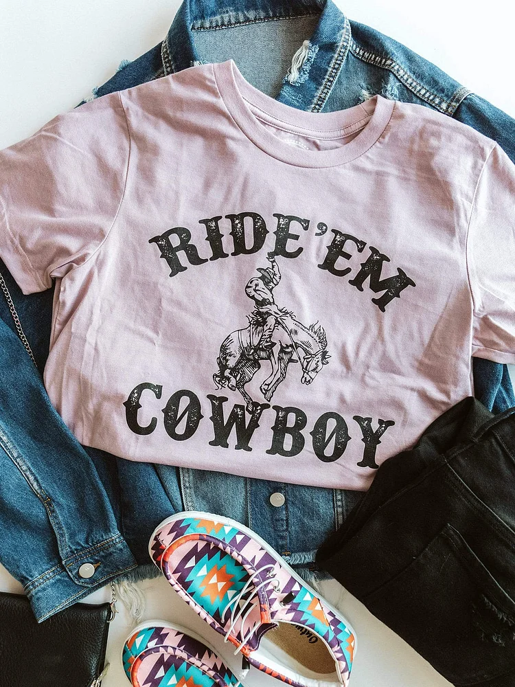 Ride Em Cowboy Womens T-Shirt