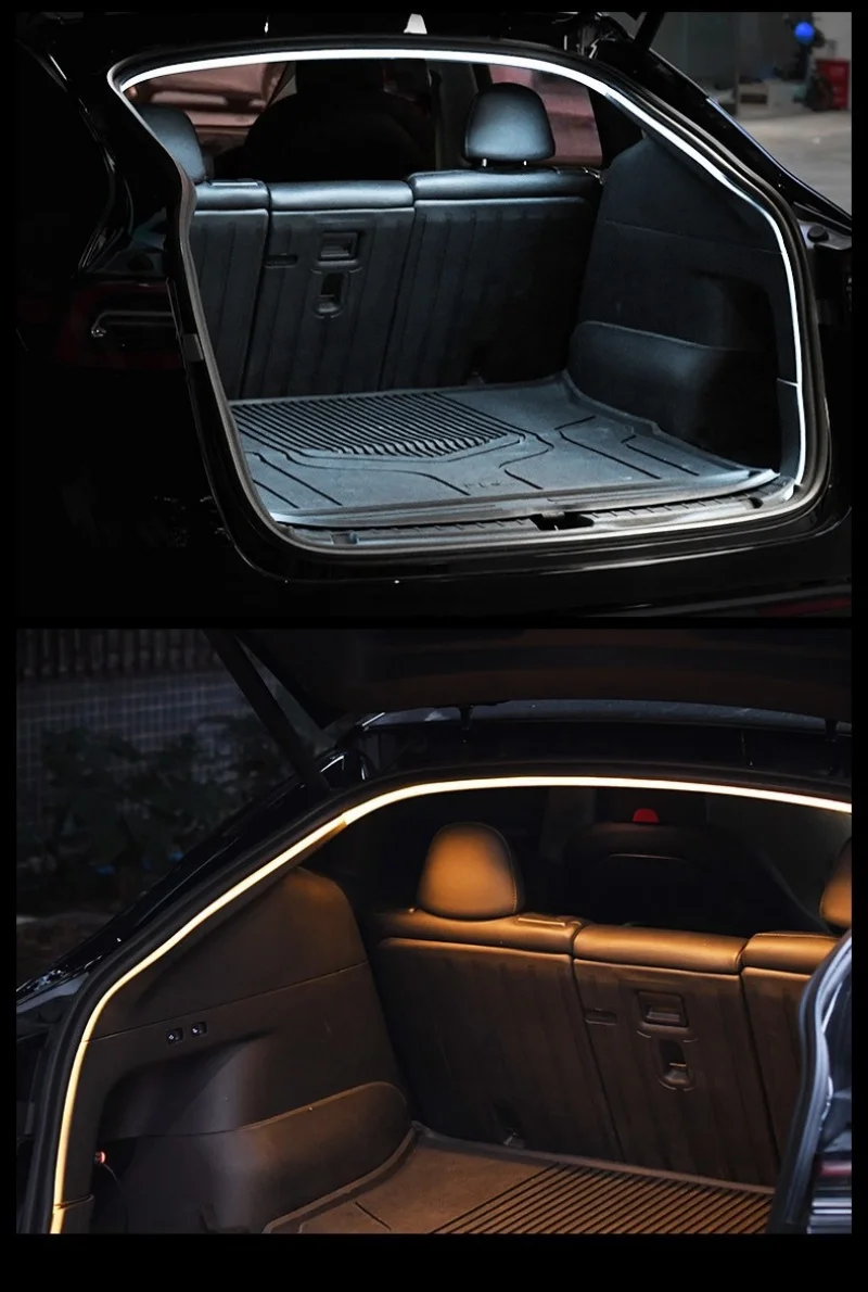Car modified trunk LED light strip