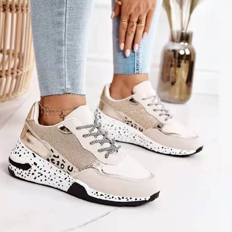 Breakj Breakj Large-Size Single Shoes Autumn New Thick-Edged Slid Laced Old Dad Shoes Casual Sports Women's Shoes