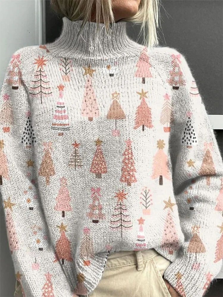 Women's Merry Christmas Casual Knitted Sweater