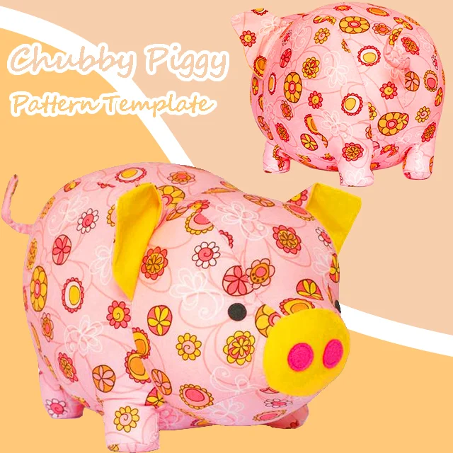 Chubby Piggy Pattern Templates