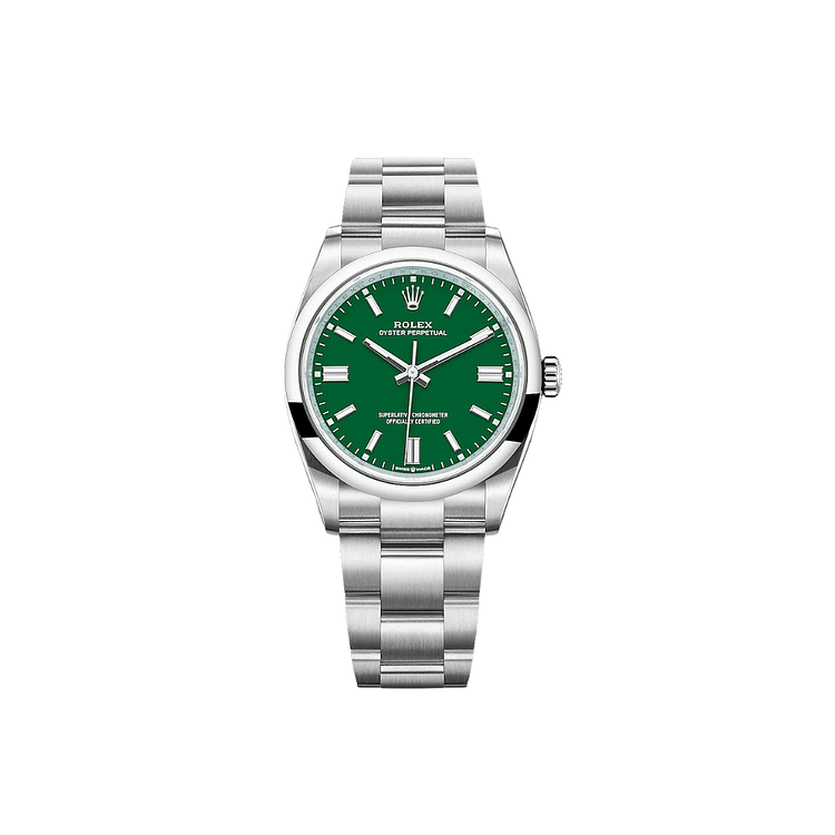 Rolex Oyster Perpetual 277200 Stainless Steel Green Dial