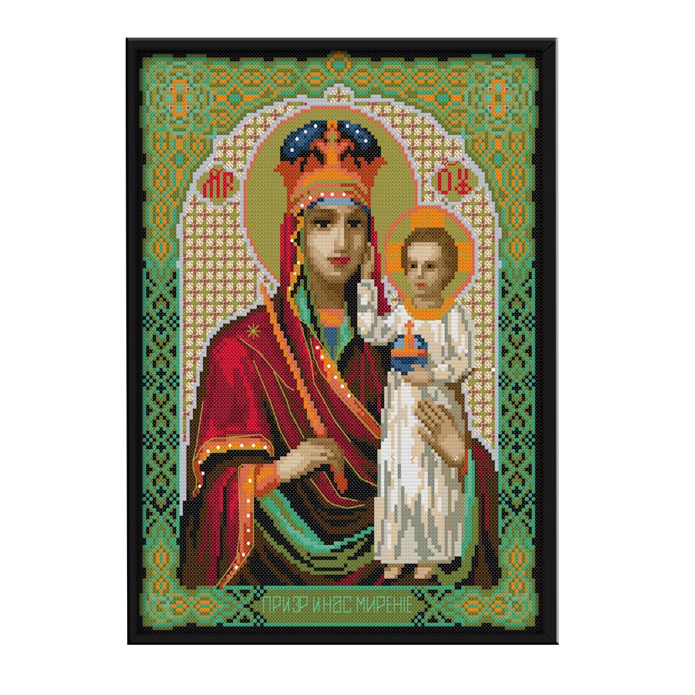 

Virgin and Child - 14CT Stamped Cross Stitch - 36*29cm, 501 Original