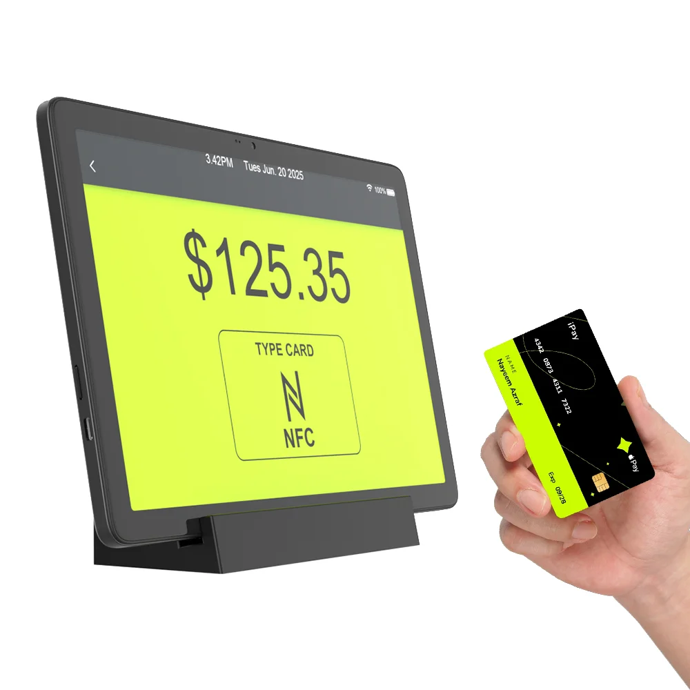11inch RFID Restaurant Tableside Handheld RFID POS system Smart retail Android tablet with front NFC Hospitality In-Room Tablet for Hotel