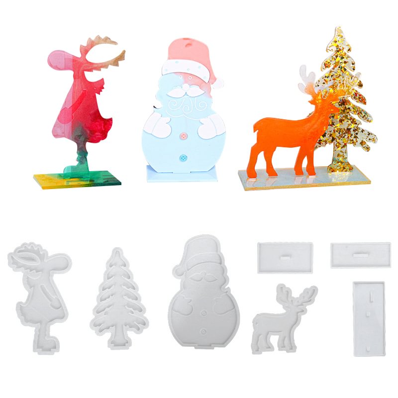 Christmas Ornaments Mold Elk,Snowman,Deer Tree