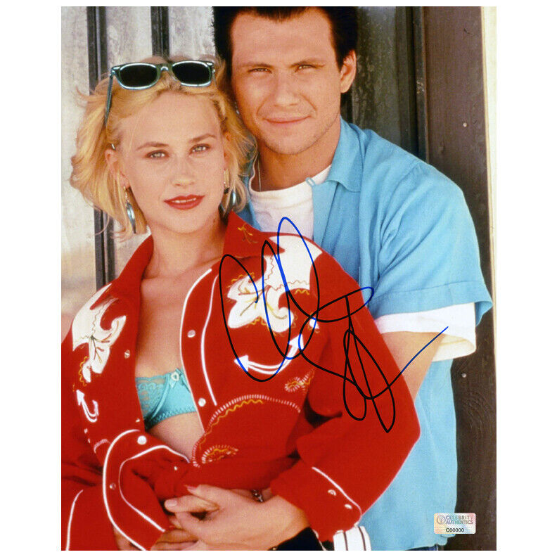 Christian Slater Autographed True Romance 8×10 Photo Poster painting