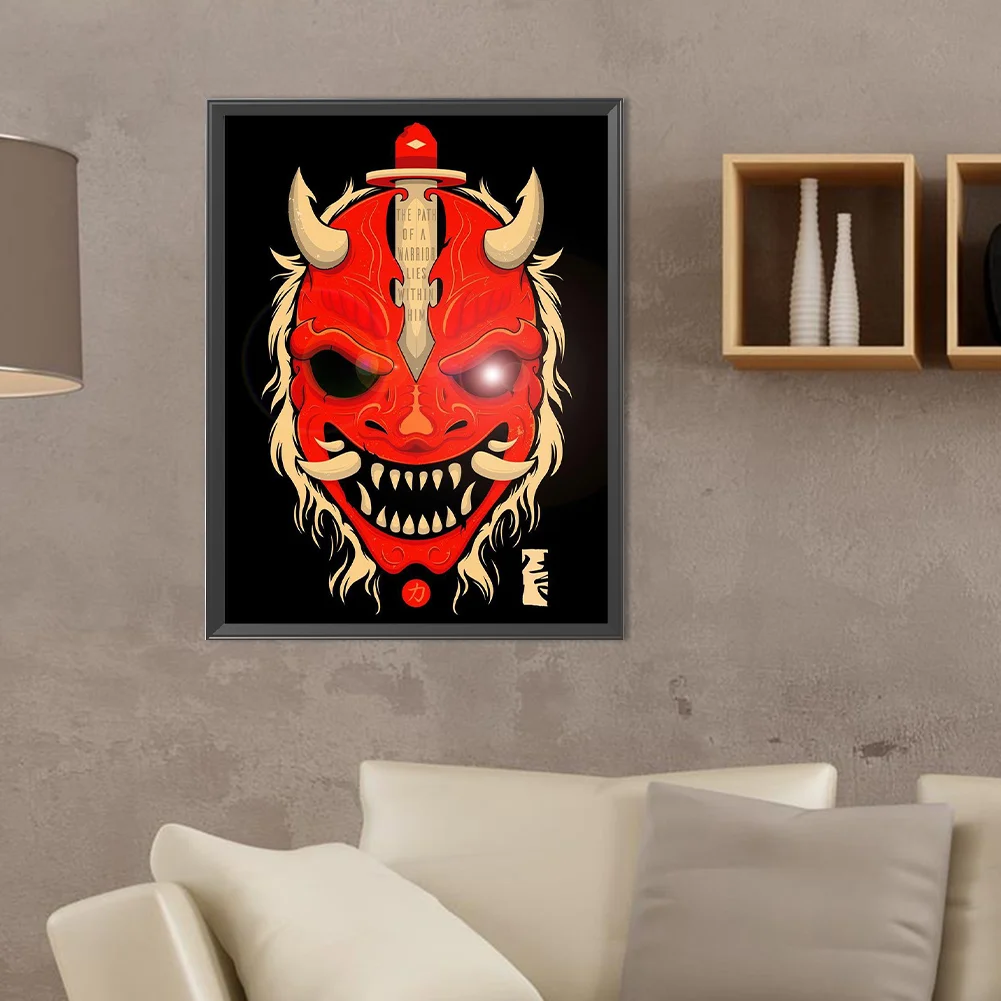 Full Round Diamond Painting 30*40cm - Ghost Face