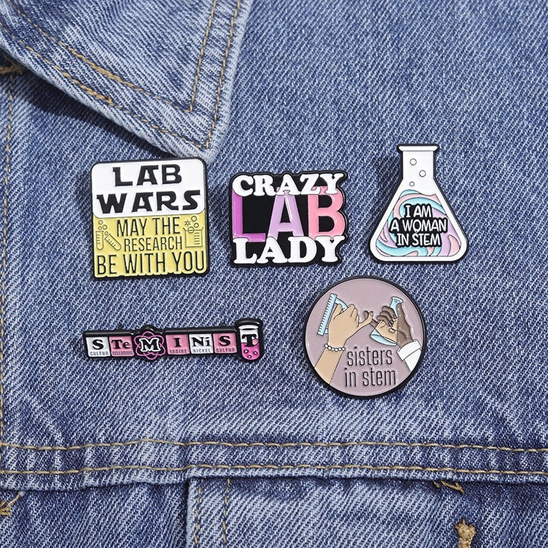 Cartoon Style Cute Cowboy Style Pin Chemical Instrument Letter Alloy Stamping Stoving Varnish Plating Kid’S Unisex Brooches